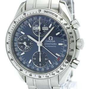 OMEGA Speedmaster Triple Date Steel Automatic Watch 3523.80 Polished